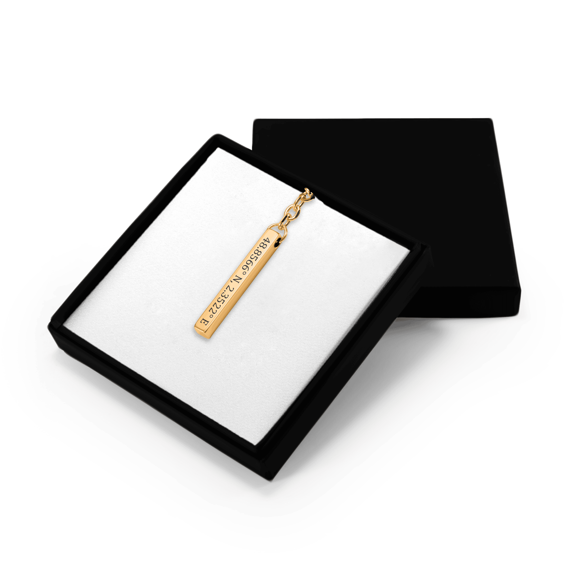 Coordinates Keychain