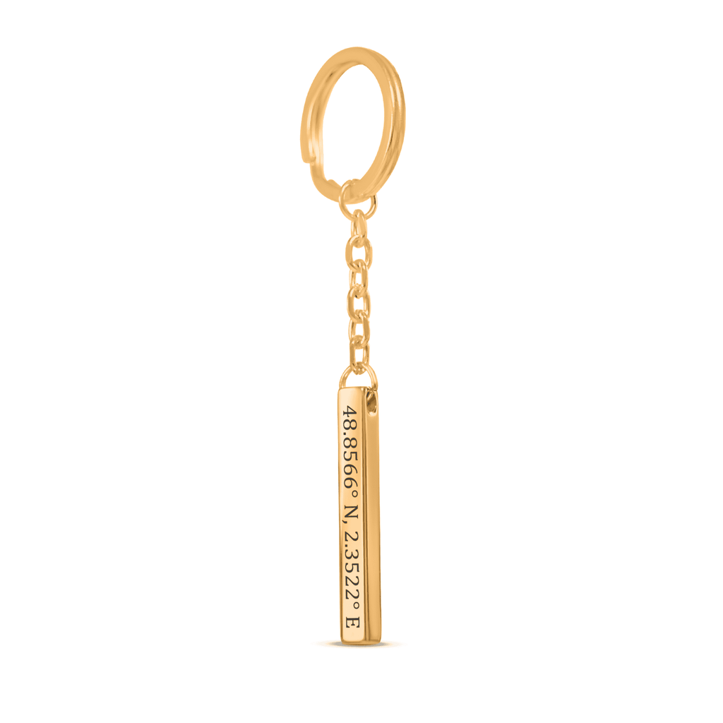 Coordinates Keychain