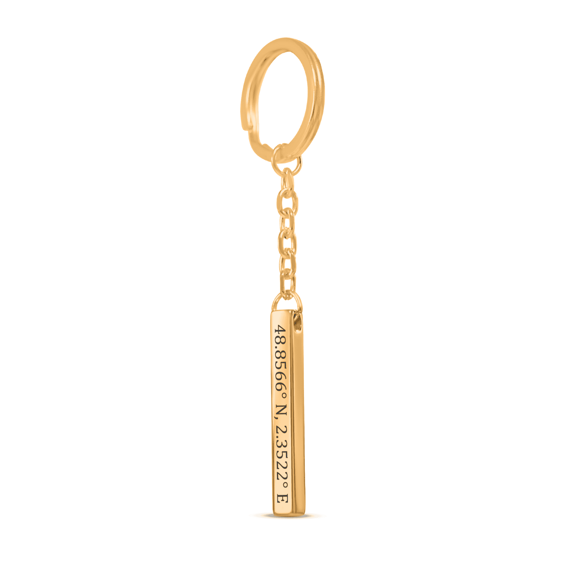 Coordinates Keychain